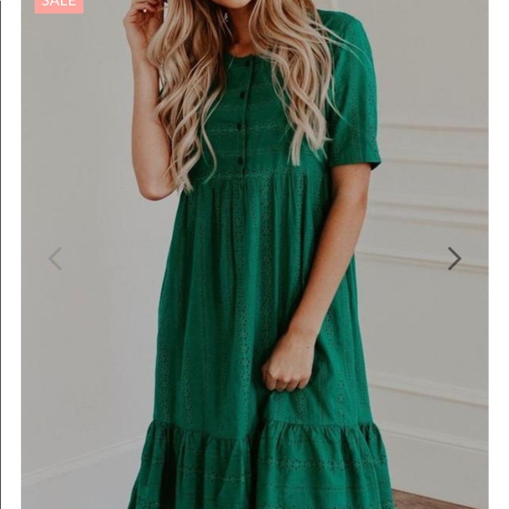 Roselassie brand new green eyelet dress
